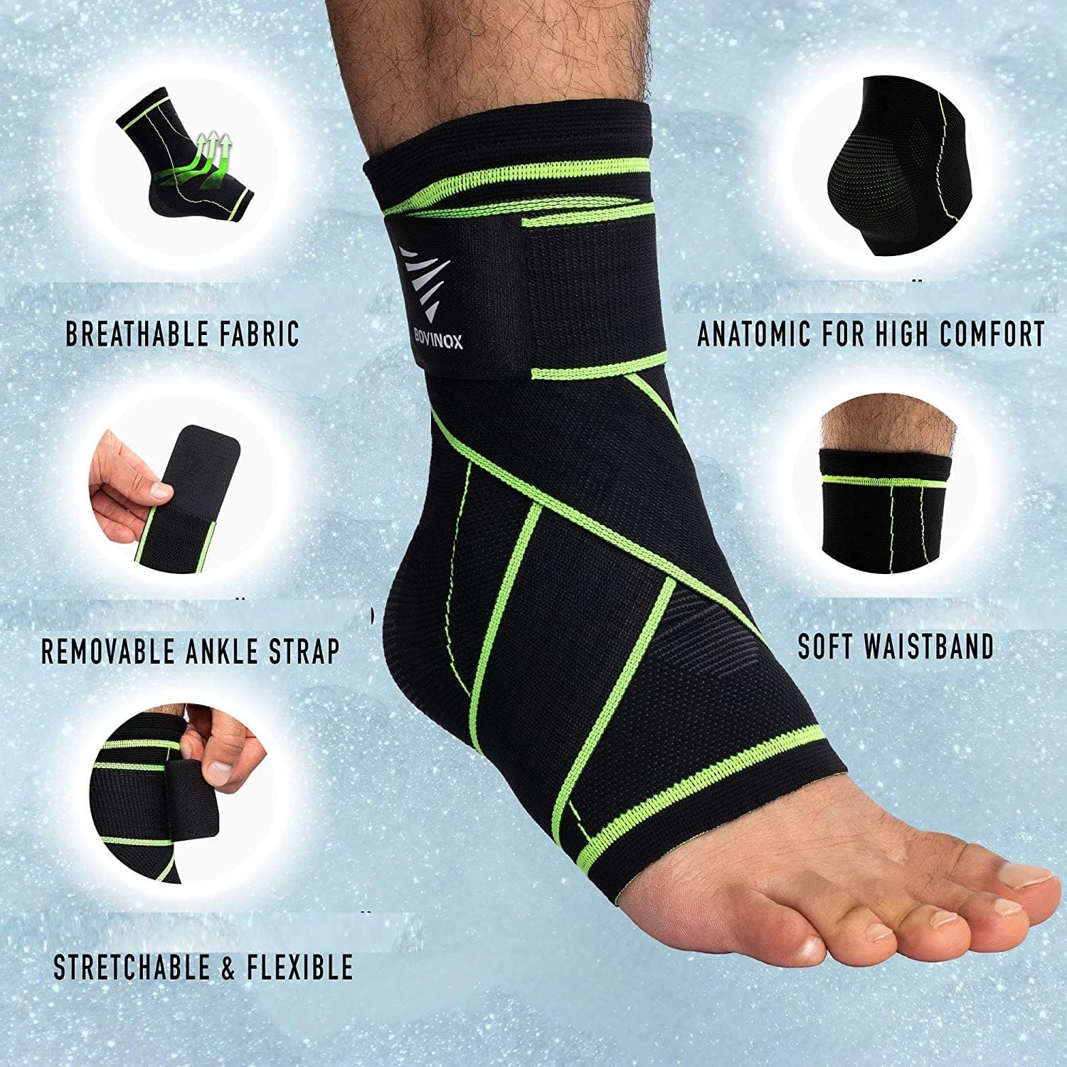 Ankle Support Sports Bandage For Stabilising Ankle Foot Wraps 1 Piece — image 1