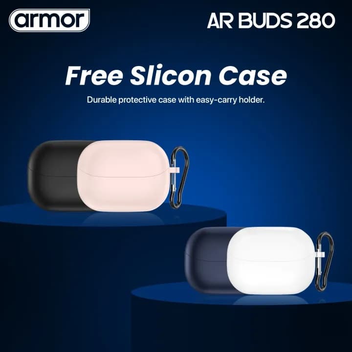 Armor AR Buds 280 Wireless Earbuds Smart ENC 50H Playtime High Bass — image 2