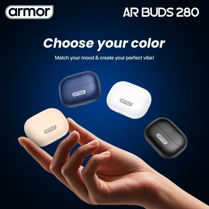 Armor AR Buds 280 Wireless Earbuds Smart ENC 50H Playtime High Bass — image 4