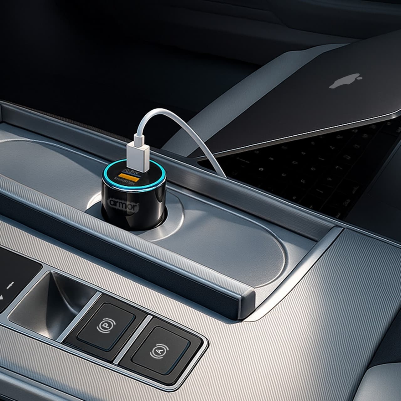 Armor AR PD12 55W Super Fast Car Charger with Dual Ports (USB-A + USB-C) — image 3