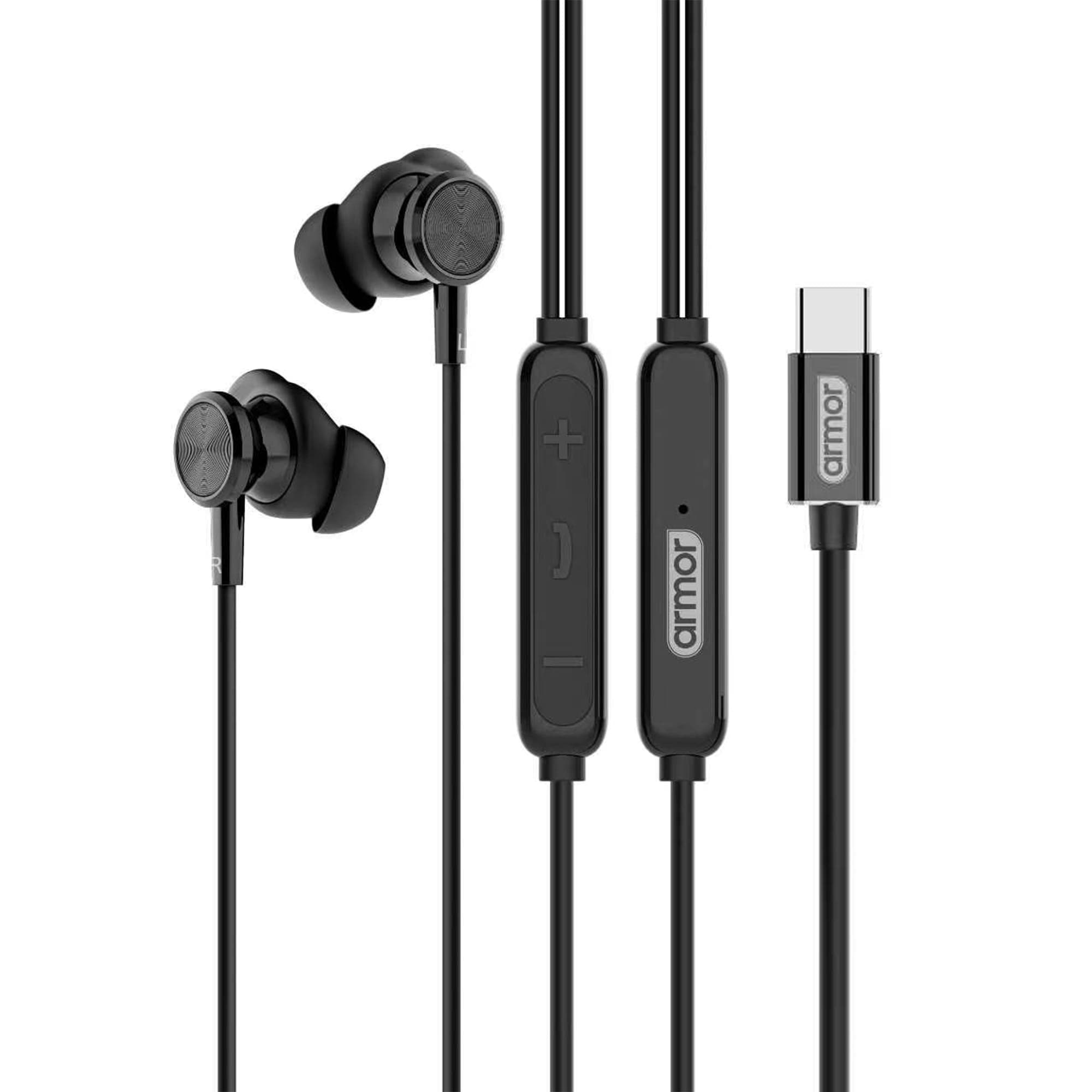 Armor AR07C Pro Type-C Wired Earphones With Powerful Bass And HD Clear Calling — image 1