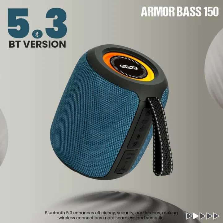 Armor Bass 150 Bluetooth Speaker 10W 7 Hour Playtime RGB Lights 1800mAh Battery — image 3