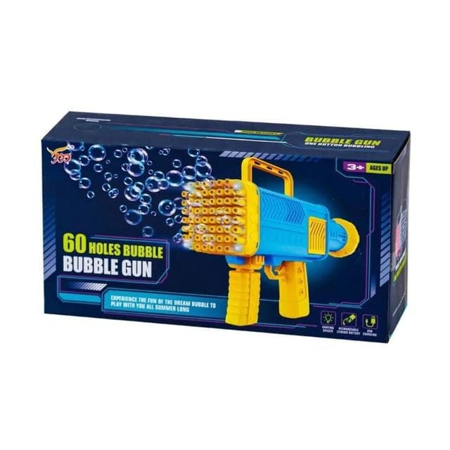 Automatic Recharbeable Bubble Gun 60 Holes With Cool Lights — image 5