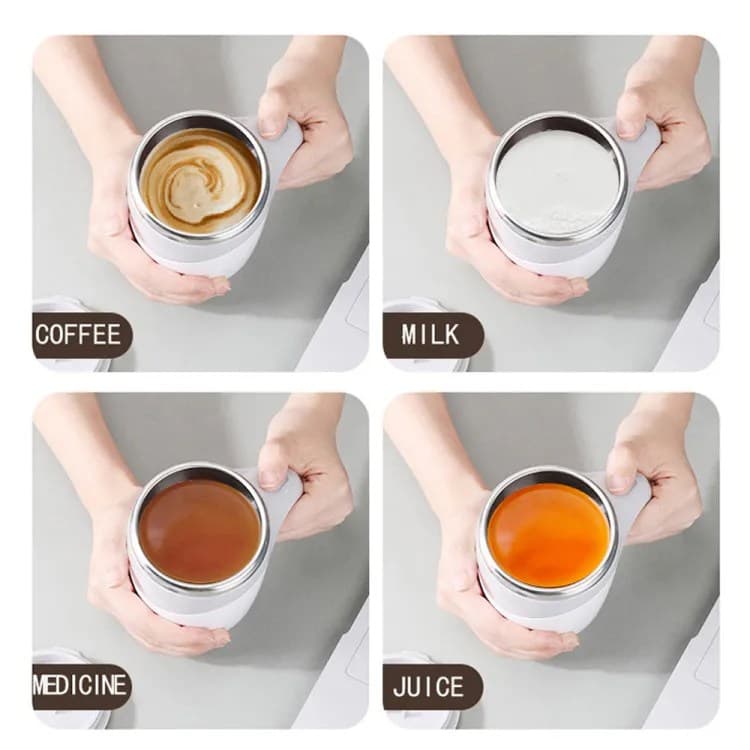 Automatic Stirring Magnetic Mug Thermos Cup — image 3