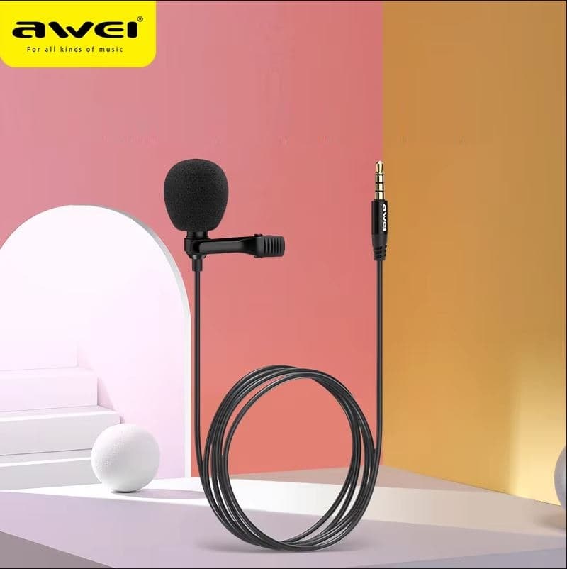 Awei MK1 Clipper Microphone 3.5mm Jack Noise Reduction — image 1