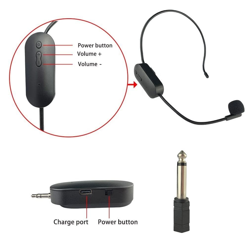 AY101 Head Mounted UHF Wireless Microphone — image 2