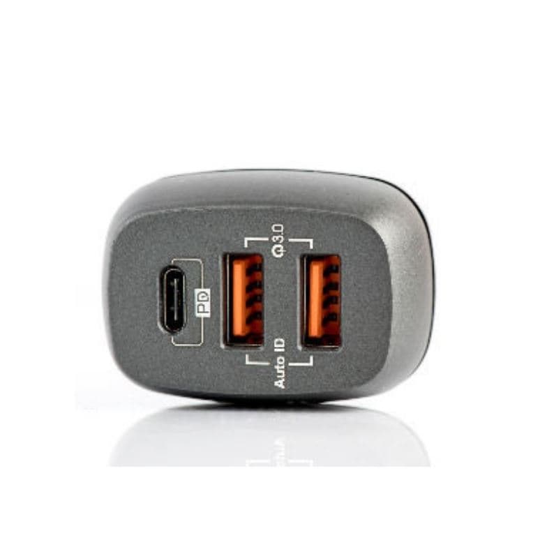Budi 18W 2 USB 1 PD Ports Car Charger — image 3