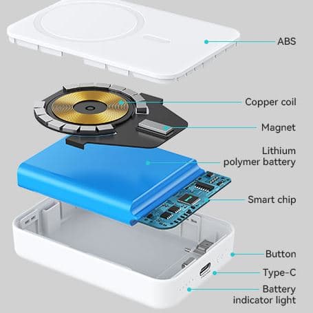 Bwoo BO P59 10000mAh Magsafe Wireless Powerbank With Stand — image 2