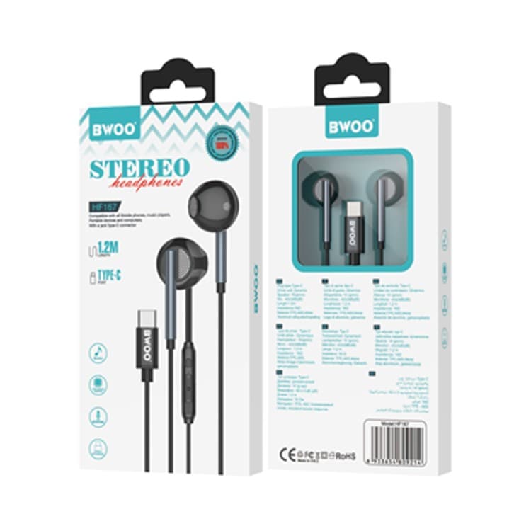 BWOO HF167 Type C In Ear Earphone — image 4