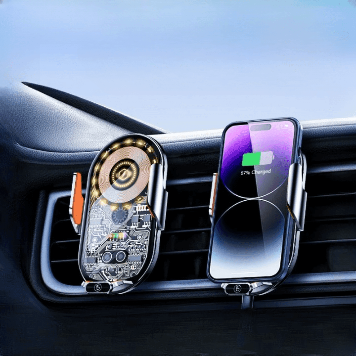 C13 15W Magnetic Wireless Car Charger Phone Holder — image 1
