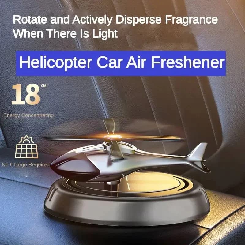 Car Aromatherapy Air Freshener Helicopter Aircraft Decoration Solar Car Perfume — image 1
