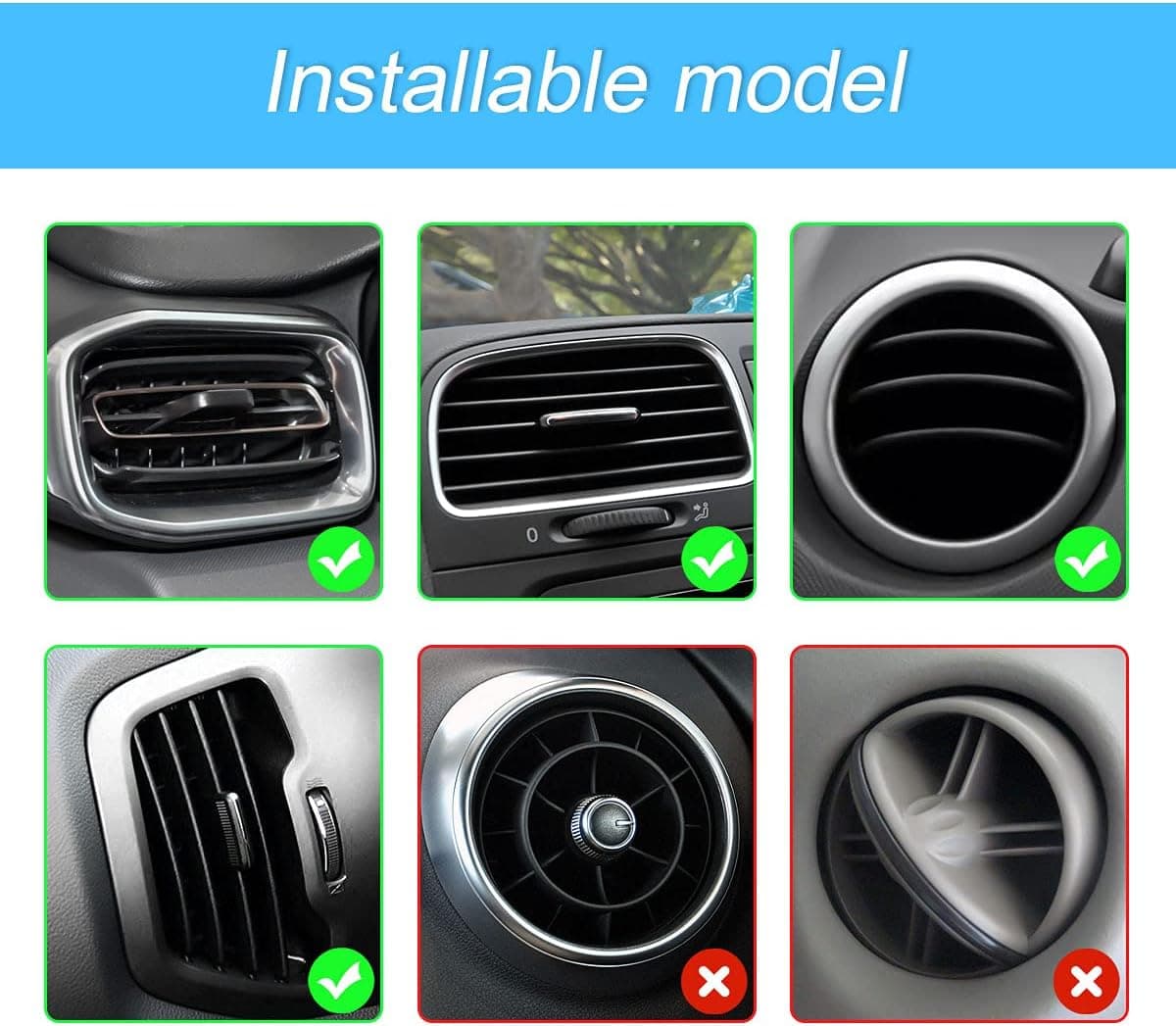 Car Magnetic Phone Holder 360°Rotatable Cell Phone Holder For Car Air Vent And Dashboard — image 3