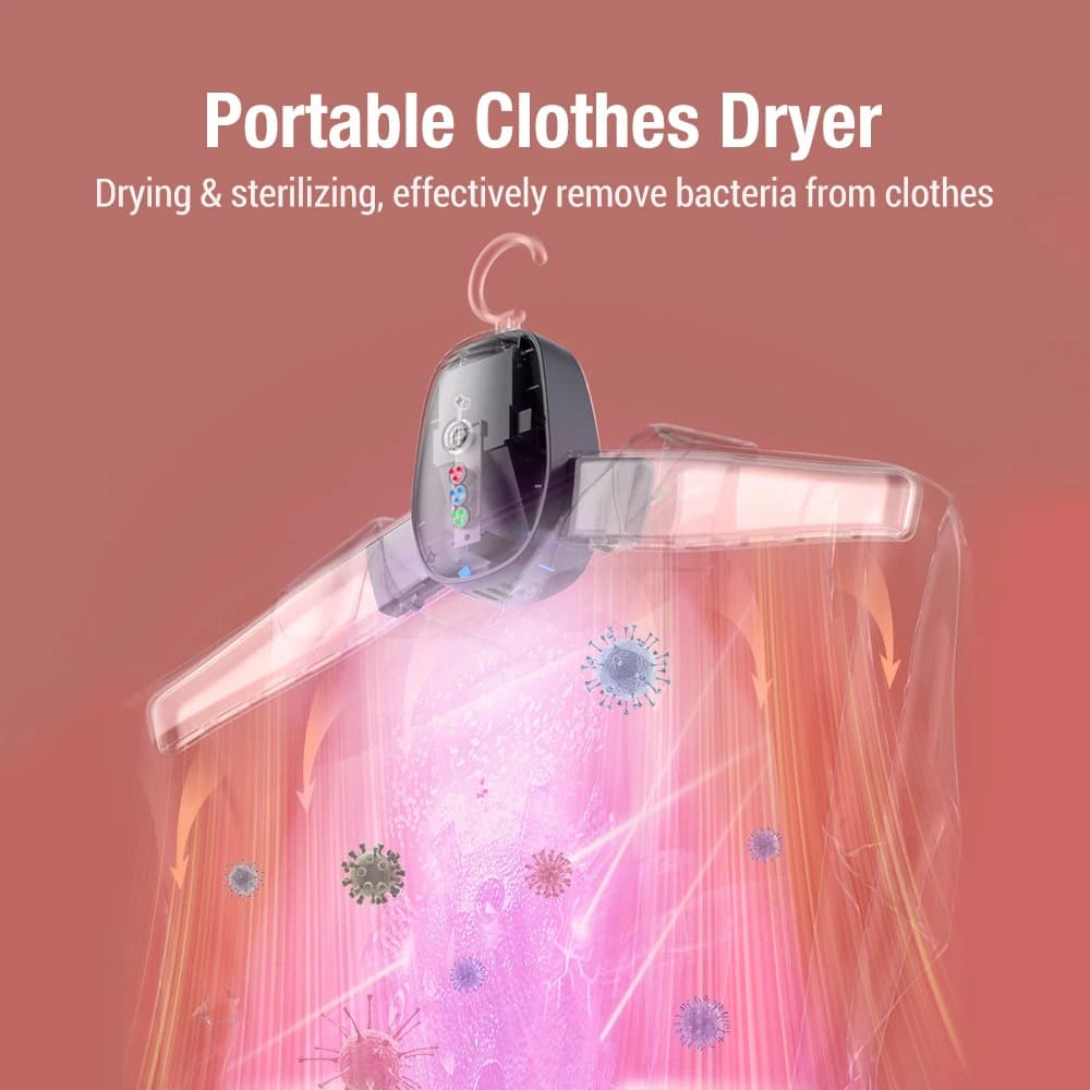 Detachable Portable Clothes Dryer Intelligent Warm Air Drying Rack With 2-Speed Temperature — image 4