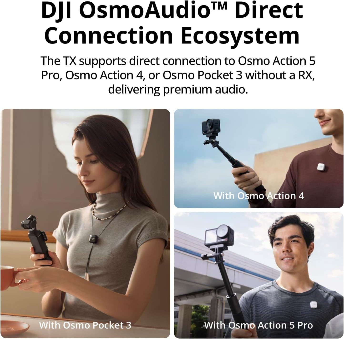 DJI Mic Mini Wireless Microphone System (2 Transmitters + 1 Receiver + Charging Case) — image 4
