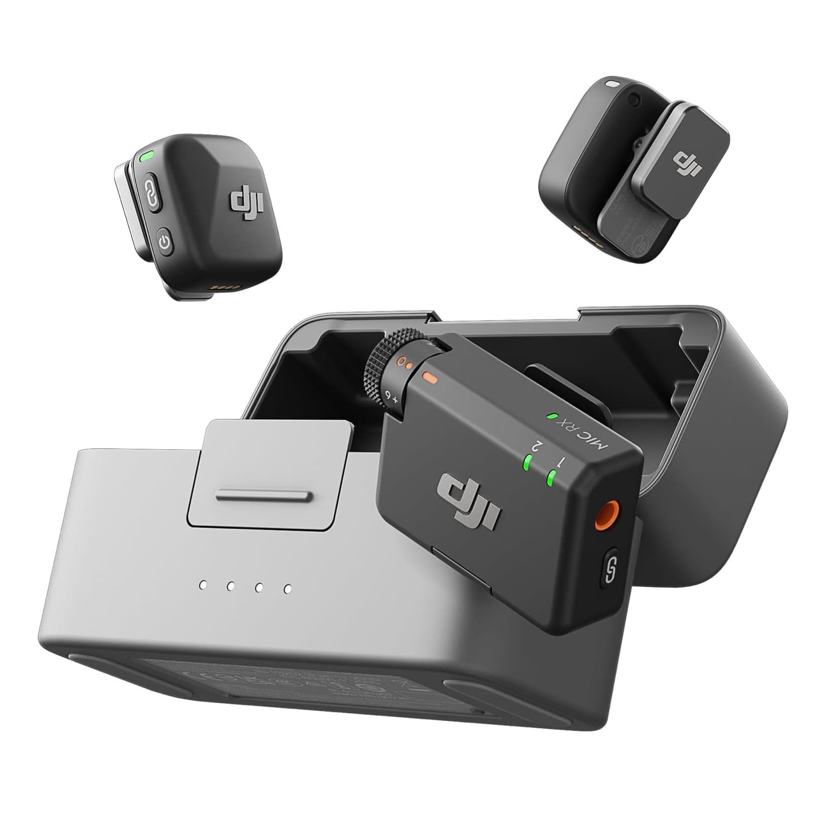 DJI Mic Mini Wireless Microphone System (2 Transmitters + 1 Receiver + Charging Case) — image 1