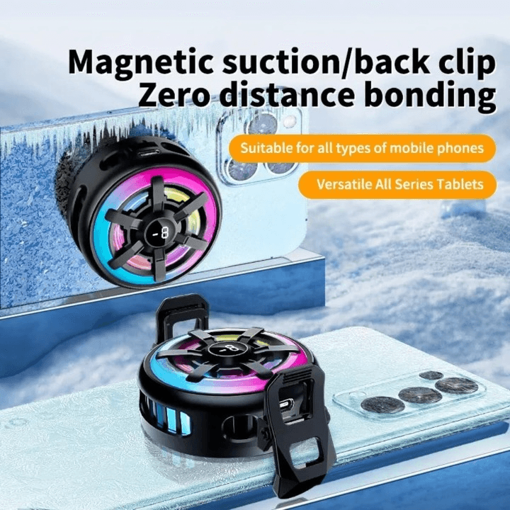 DY28 Magnetic Mobile Phone Cooler RGB Lights — image 3