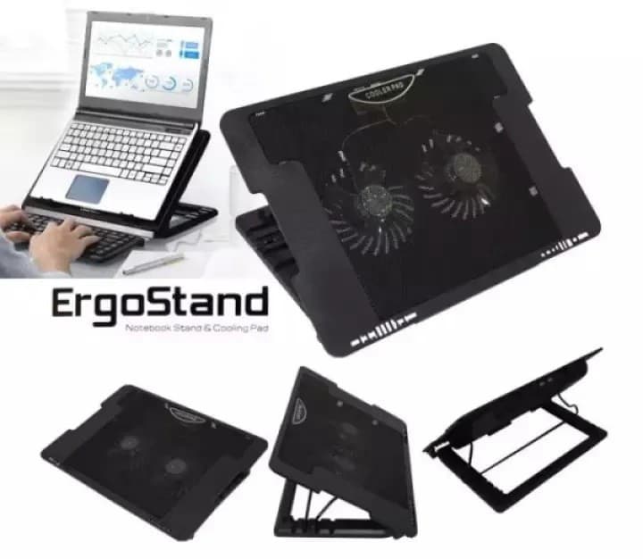 ErgoStand Dual Double Fan Notebook Stand And Laptop Cooling Pad For 9”To 17” Inch Laptop — image 1
