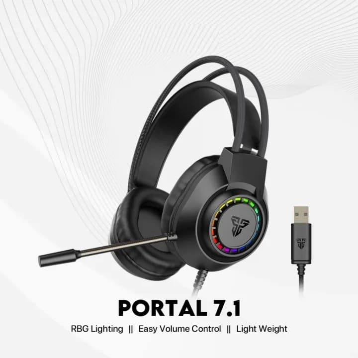 Fantech PORTAL 7.1 HG28 USB Gaming Headphone RGB Virtual 7.1 Surround Sound — image 1