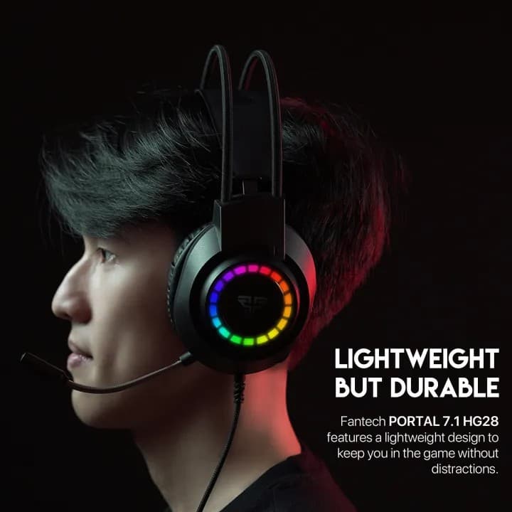 Fantech PORTAL 7.1 HG28 USB Gaming Headphone RGB Virtual 7.1 Surround Sound — image 2