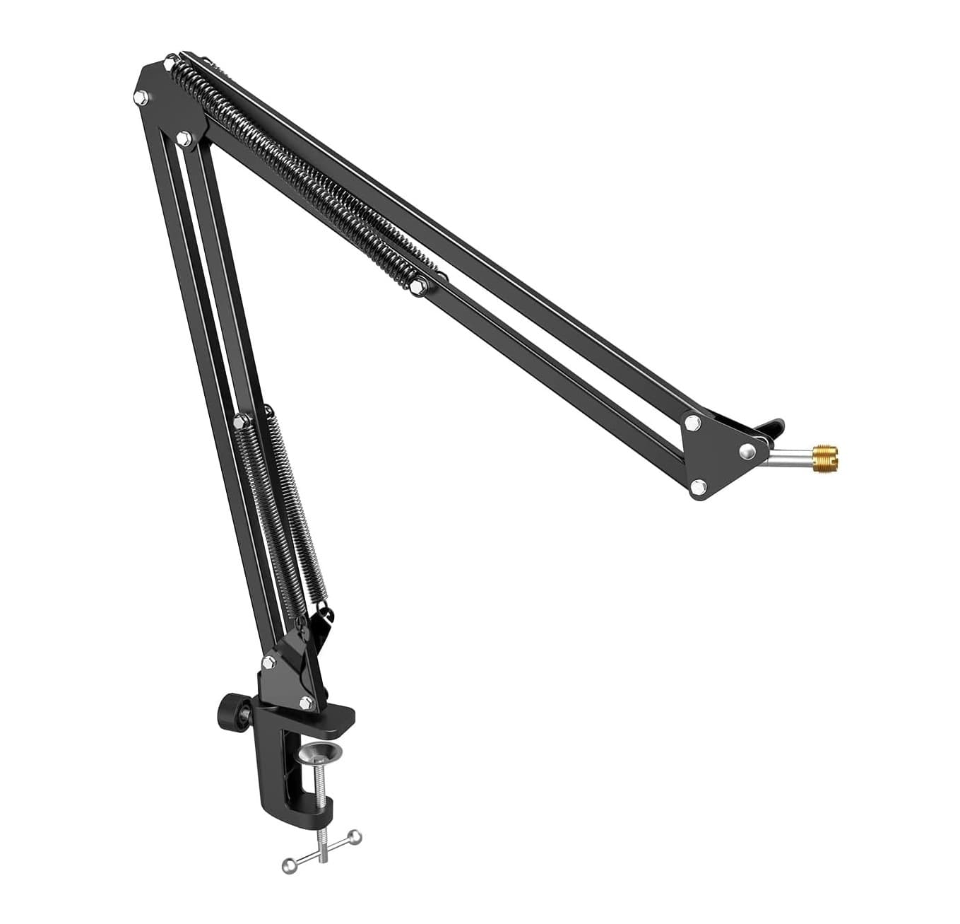FIFINE CS1 Suspension Boom Scissor Mic Stand With Heavy Duty Clamp, 3/8″ To 5/8″ Adapter — image 1