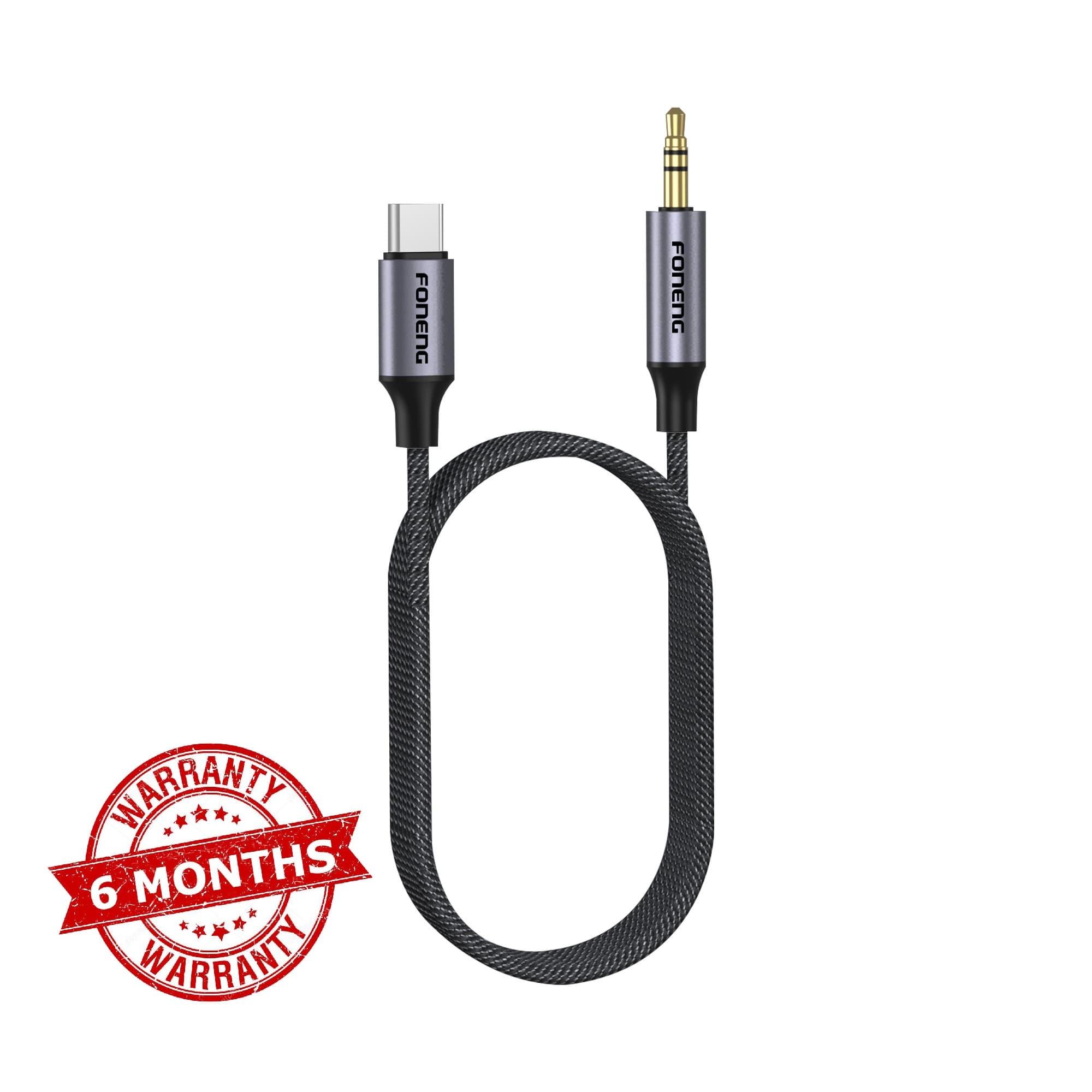 Foneng BM31 Metal Type C To 3.5mm AUX Audio Cable — image 1