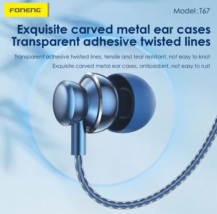 FONENG T67 In Ear Heavy Bass Wired 3.5mm Earphone — image 3