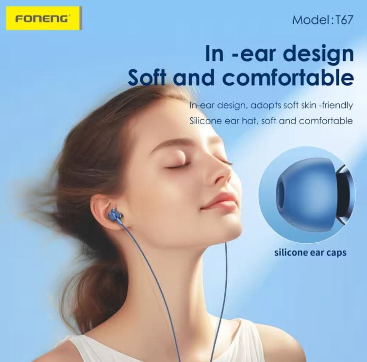FONENG T67 In Ear Heavy Bass Wired 3.5mm Earphone — image 2