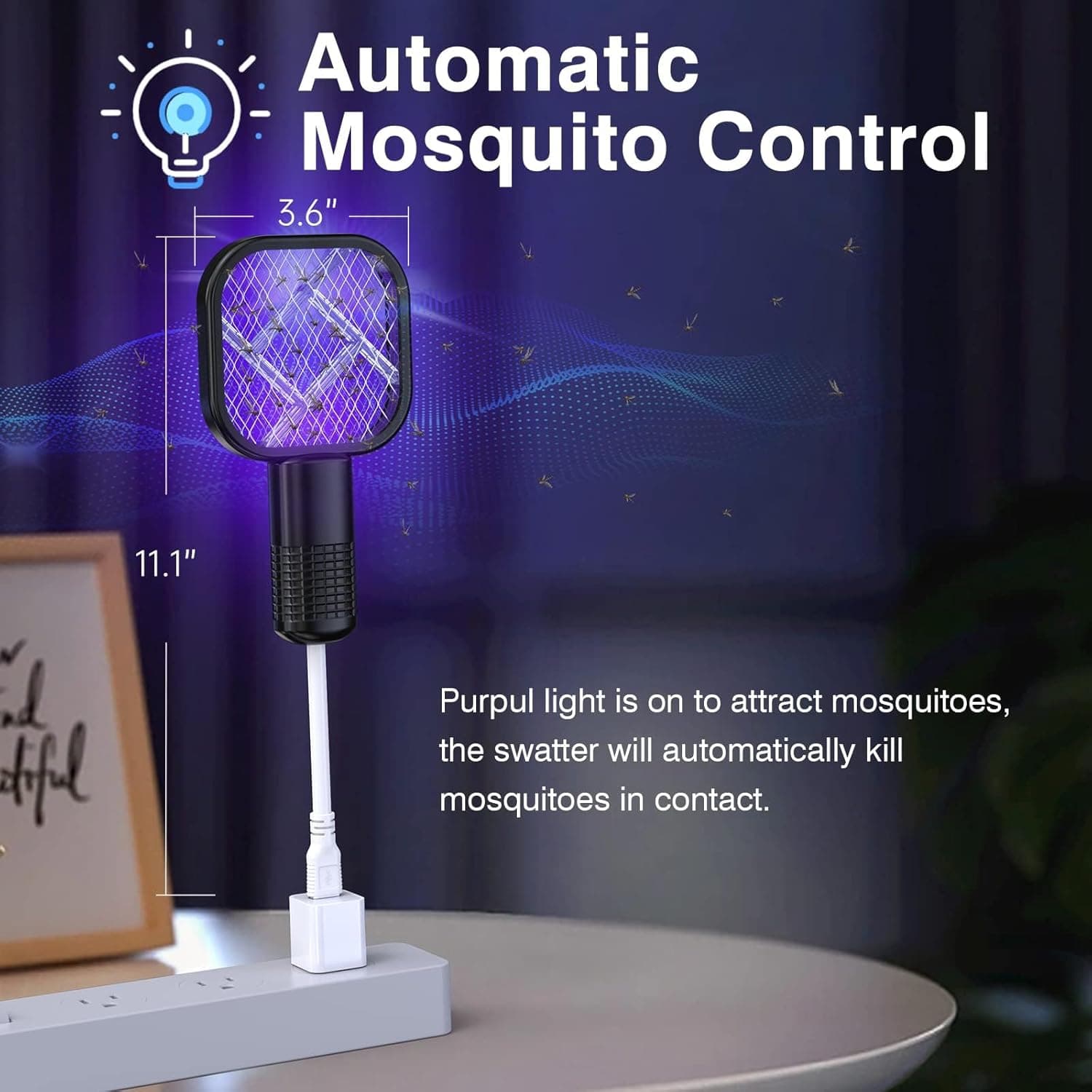 Gecko Portable USB Mini Mosquito Killer Swatter For Indoor and Outdoor — image 5
