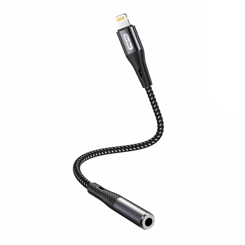 Go Des GD UC166 Lightning To 3.5mm Aux Braided Audio Adapter — image 1