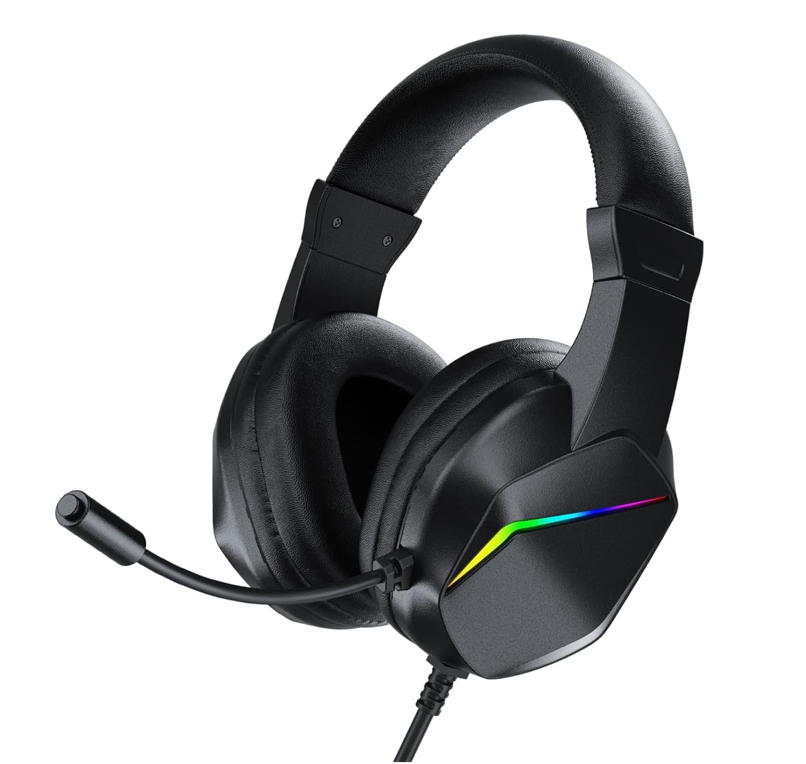 H21 Wired Gaming Headset With RGB Light & Noise Canceling Mic — image 1
