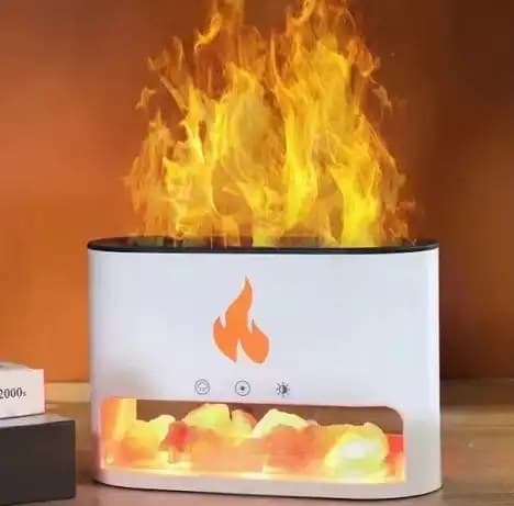 Himalayan Salt Chamber Flame Effect Blaze Aroma Diffuser Humidifier — image 1