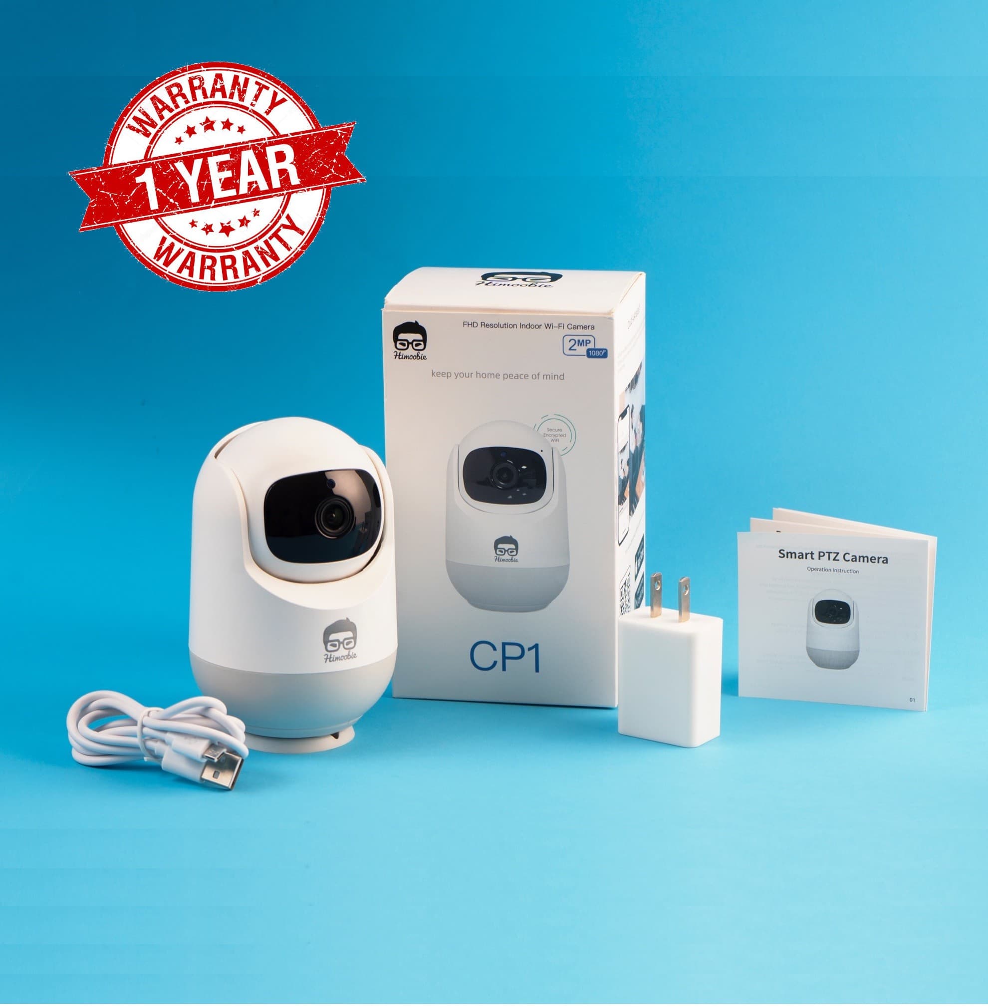 Himoobie CP1 Wireless IP Wifi Surveillance Home Security Camera 2MP — image 1
