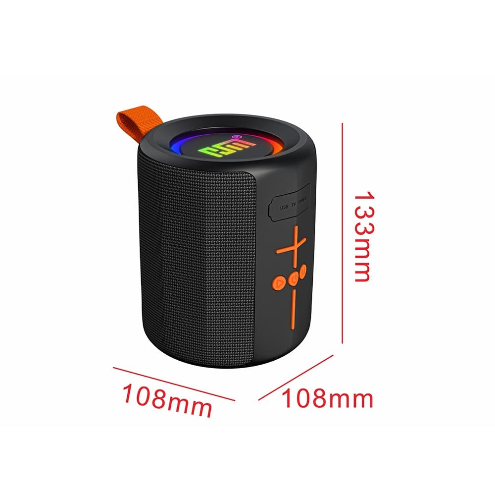 HM-849 Portable IPX4 Waterproof Wireless Speaker With RGB Lighting — image 4