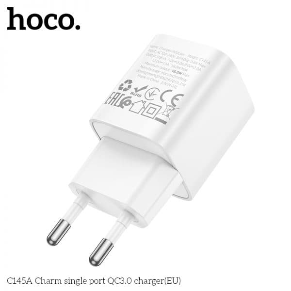 Hoco C145A 18 Watt Single Port QC3.0 Charger — image 2