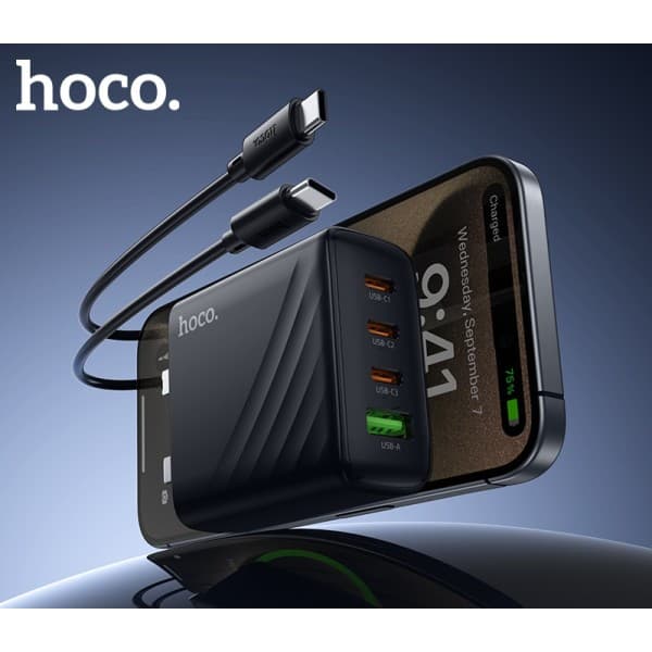 Hoco CS27B PD 67 Watt GaM Wall Charger Set With Type C Cable — image 4