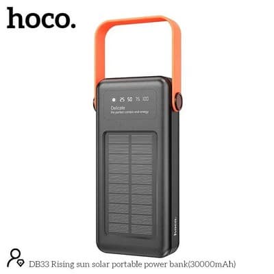 Hoco DB33 Solar Charging Portable Power Bank 30000mAh — image 1