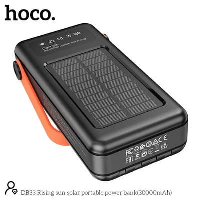Hoco DB33 Solar Charging Portable Power Bank 30000mAh — image 4