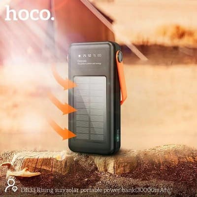 Hoco DB33 Solar Charging Portable Power Bank 30000mAh — image 3