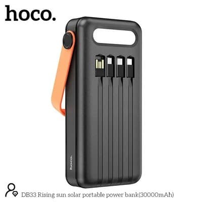 Hoco DB33 Solar Charging Portable Power Bank 30000mAh — image 5