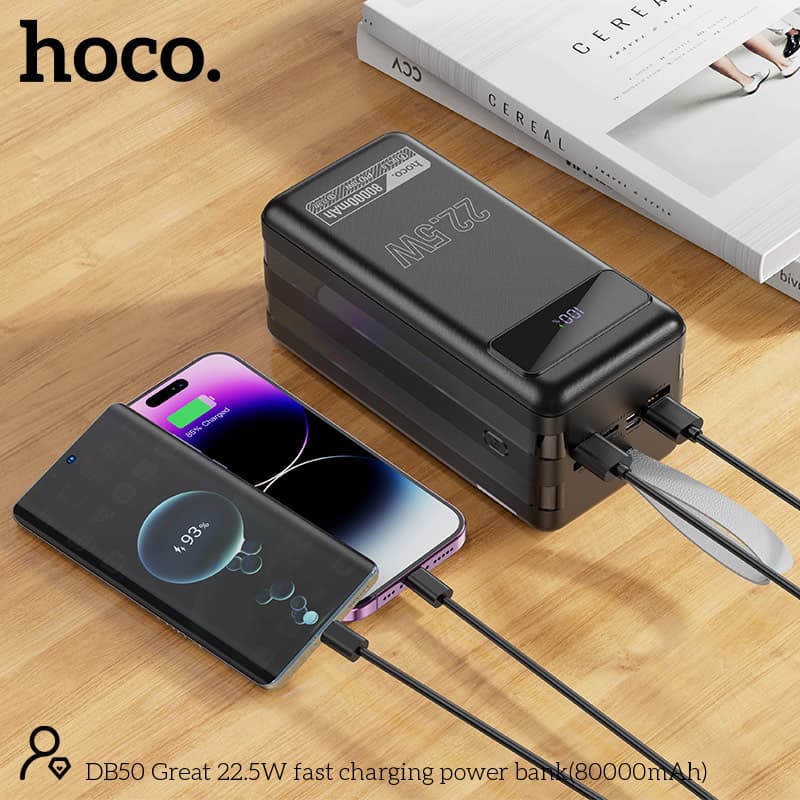 Hoco DB50 22.5 Watt Fast Charging 80000 mAh Powerbank — image 3