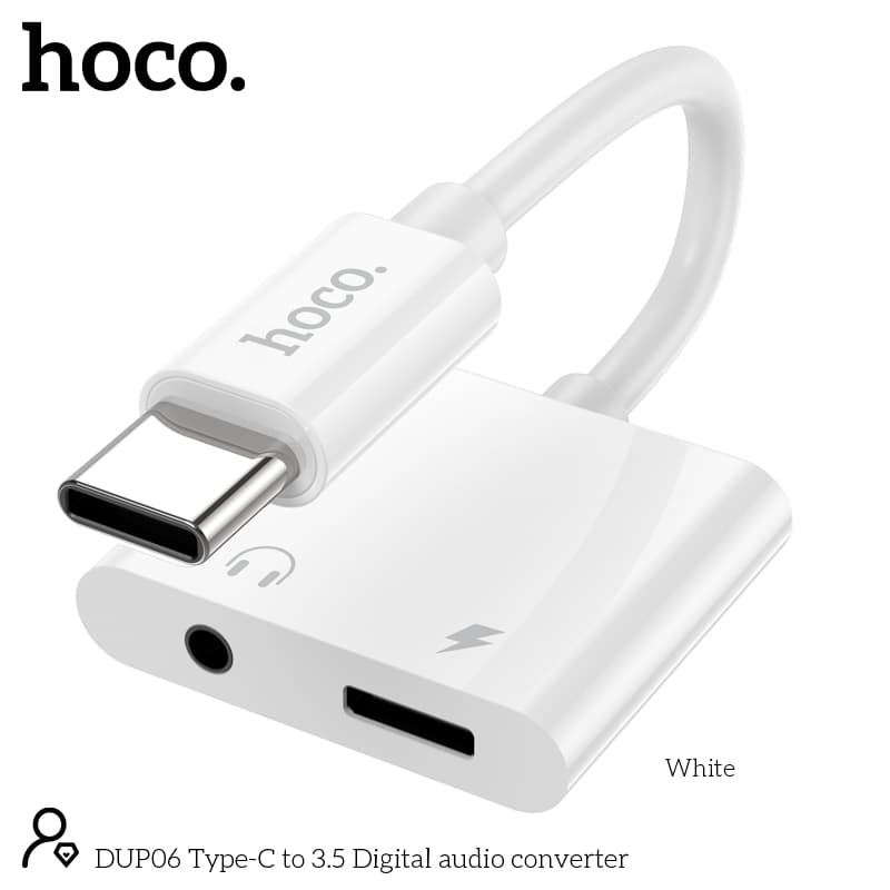 HOCO DUP06 Type C To Type C + 3.5mm Digital Audio Converter — image 1