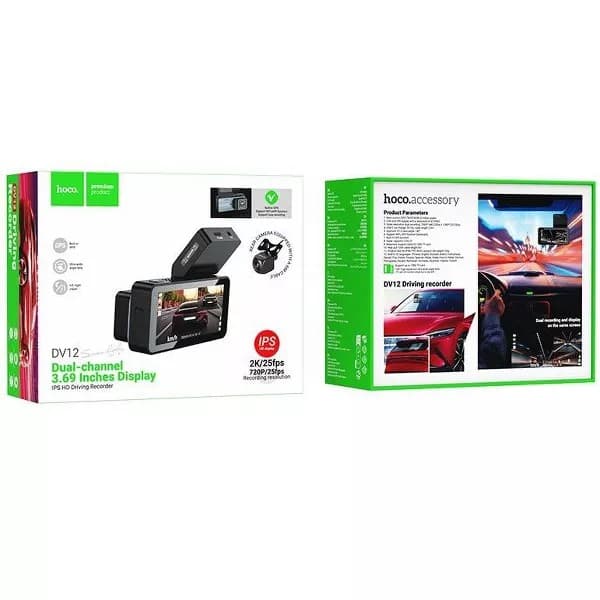 Hoco DV12 GPS Front Rear Driving Car Recorder — image 5