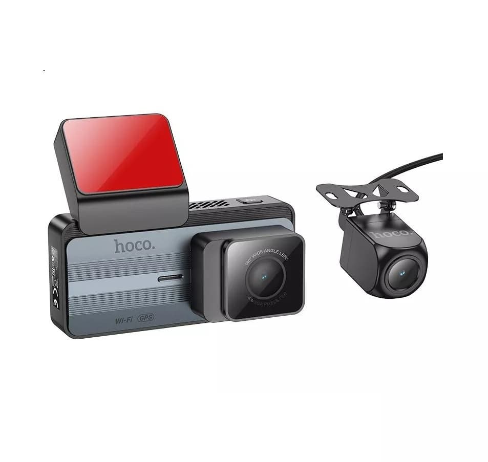 Hoco DV12 GPS Front Rear Driving Car Recorder — image 1