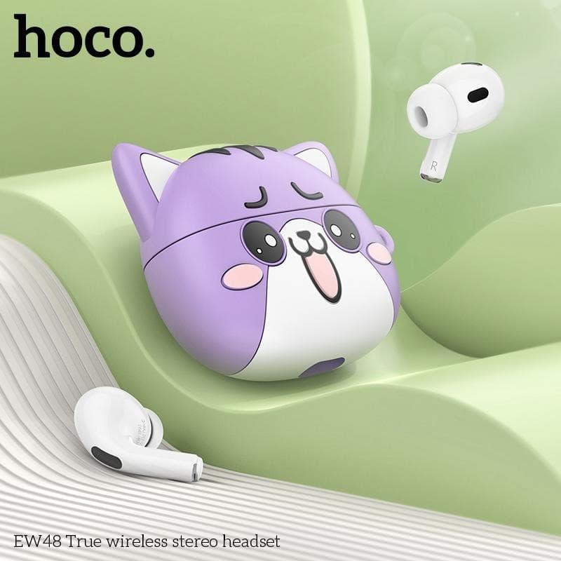 HOCO EW48 True Wireless Stereo Earbuds Bluetooth 5.3 Cute Cat Design — image 1