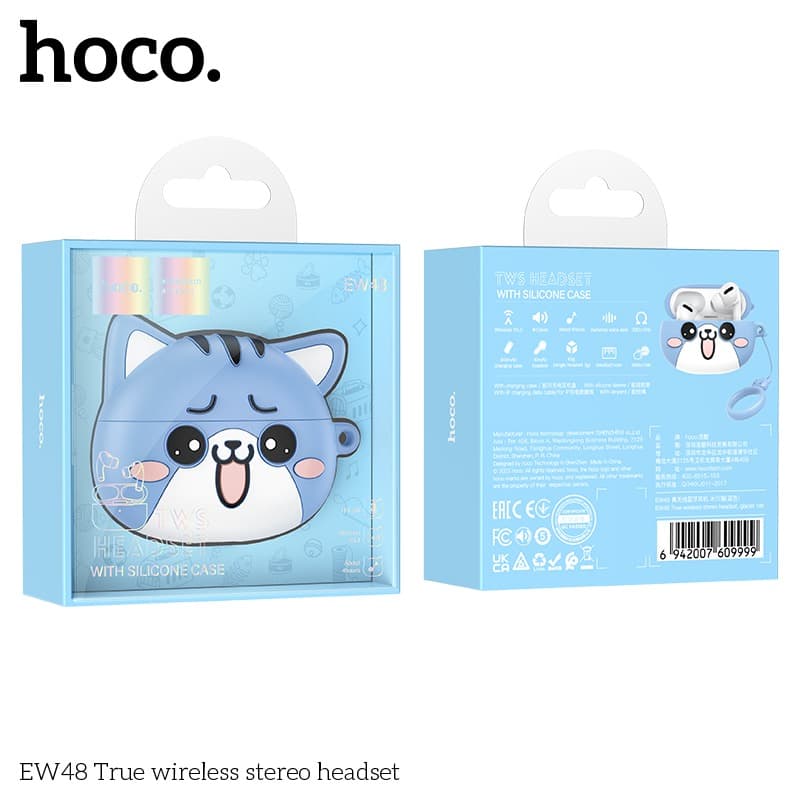 HOCO EW48 True Wireless Stereo Earbuds Bluetooth 5.3 Cute Cat Design — image 5