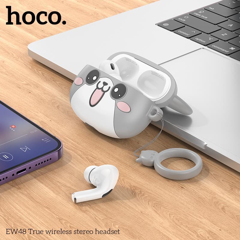 HOCO EW48 True Wireless Stereo Earbuds Bluetooth 5.3 Cute Cat Design — image 2