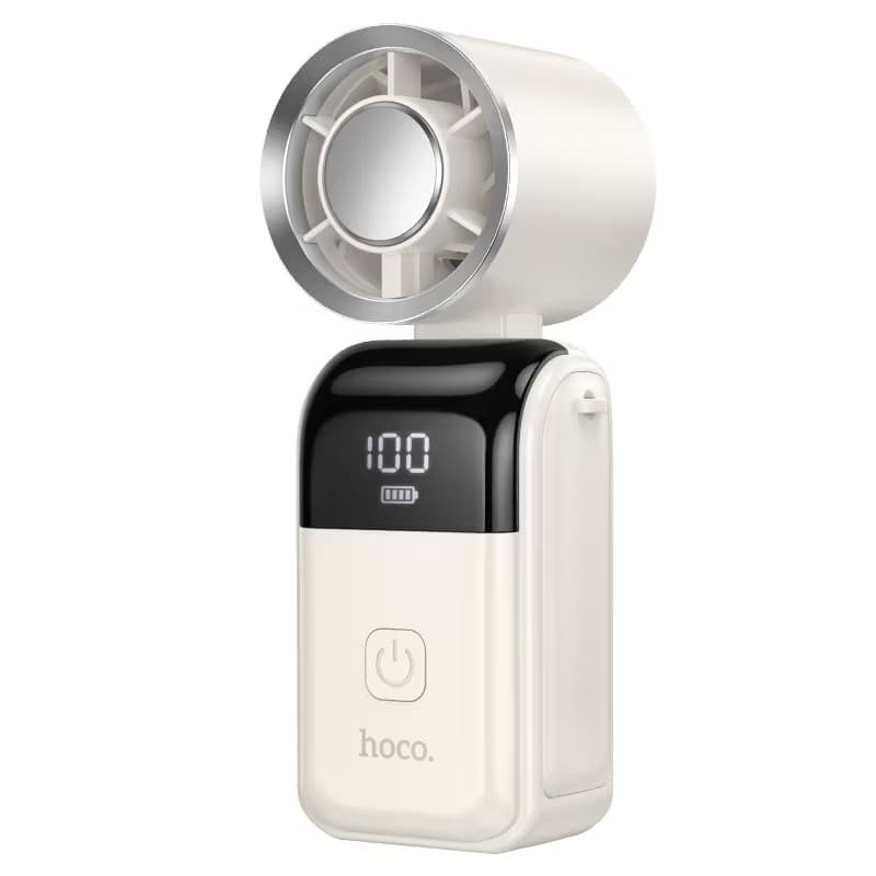 Hoco HX606 3 In 1 Handheld And Desktop Portable Fan With Speed Adjustment & LED Digital Display — image 1