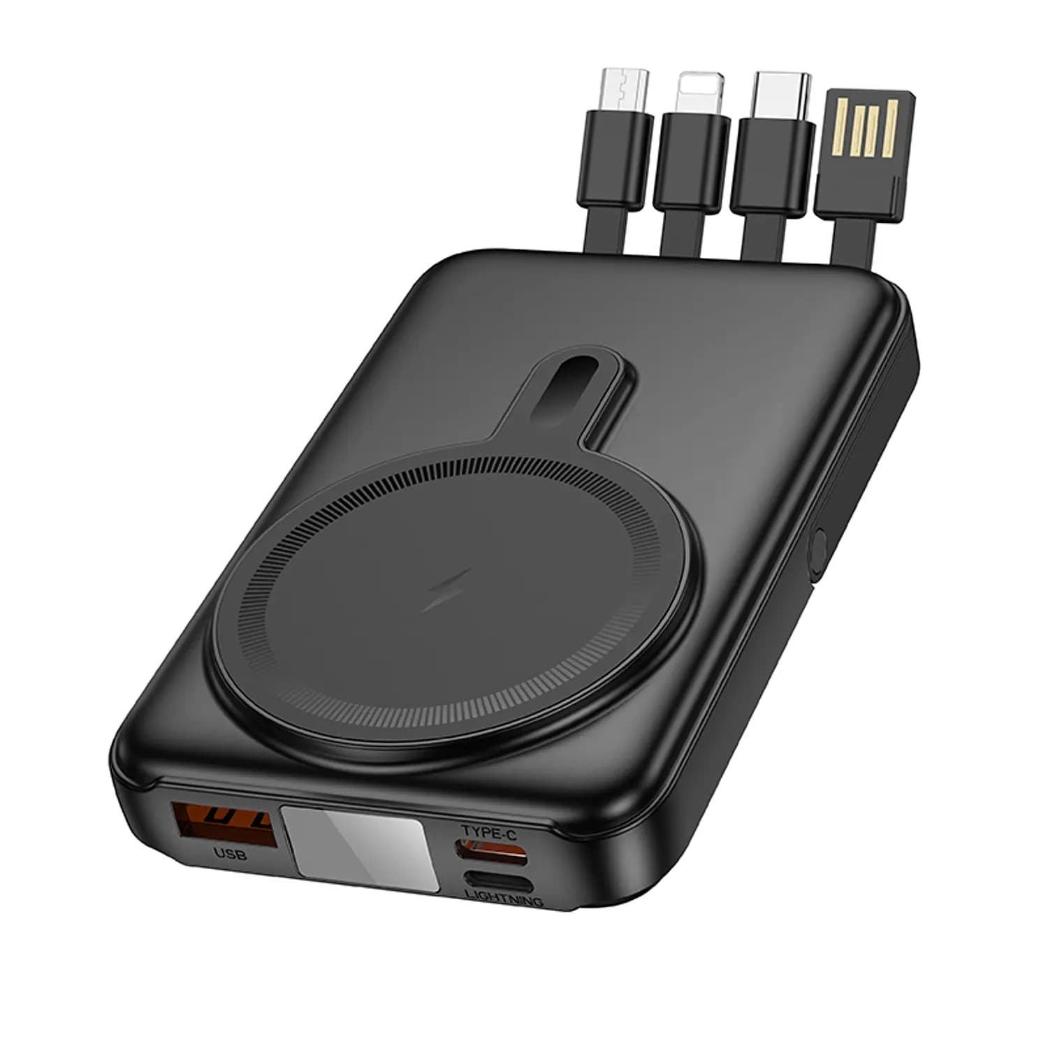Hoco J135 22.5W+PD20W 4 Cables 10000mAh Wireless Powerbank — image 1