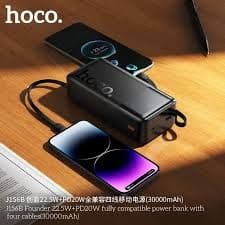 HOCO J156B 30,000 mAh Powerbank With Attached Cables — image 4