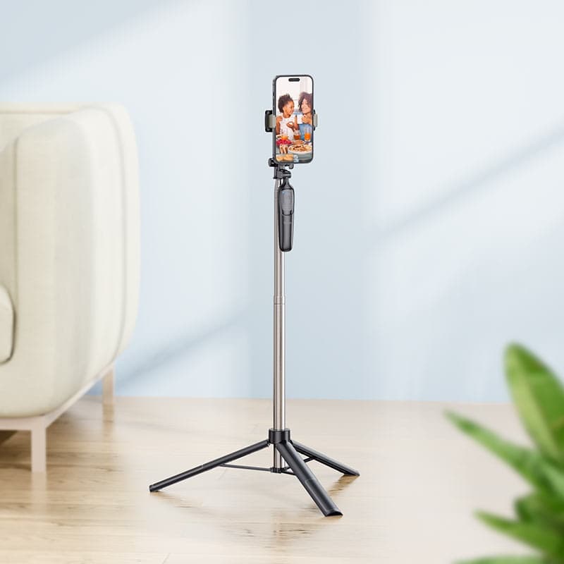 Hoco K19 Soul 1.57m Live Broadcast Tripod & Selfie Stick With Detachable Bluetooth Remote — image 4